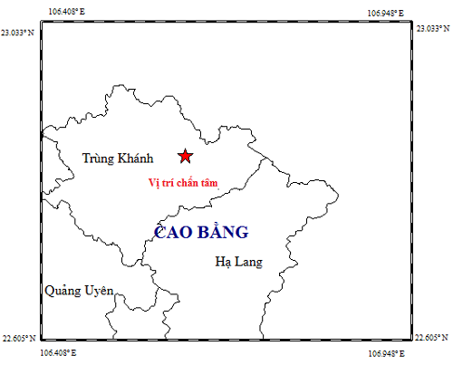 Động đất 5,4 độ rích - te tại Trùng Khánh, Cao Bằng - Ảnh 1.