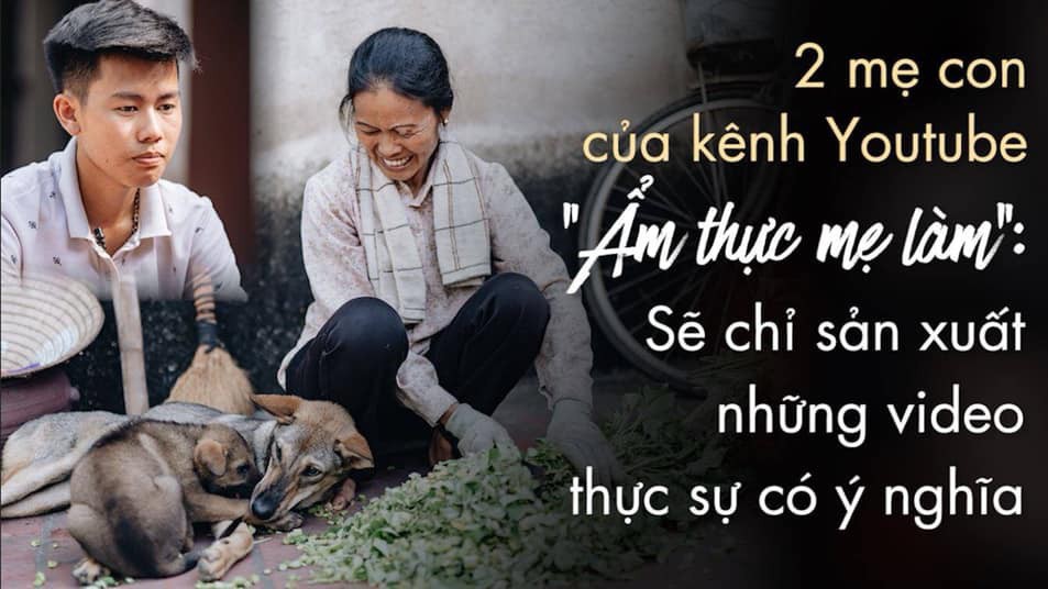 2 mẹ con của kênh Youtube 