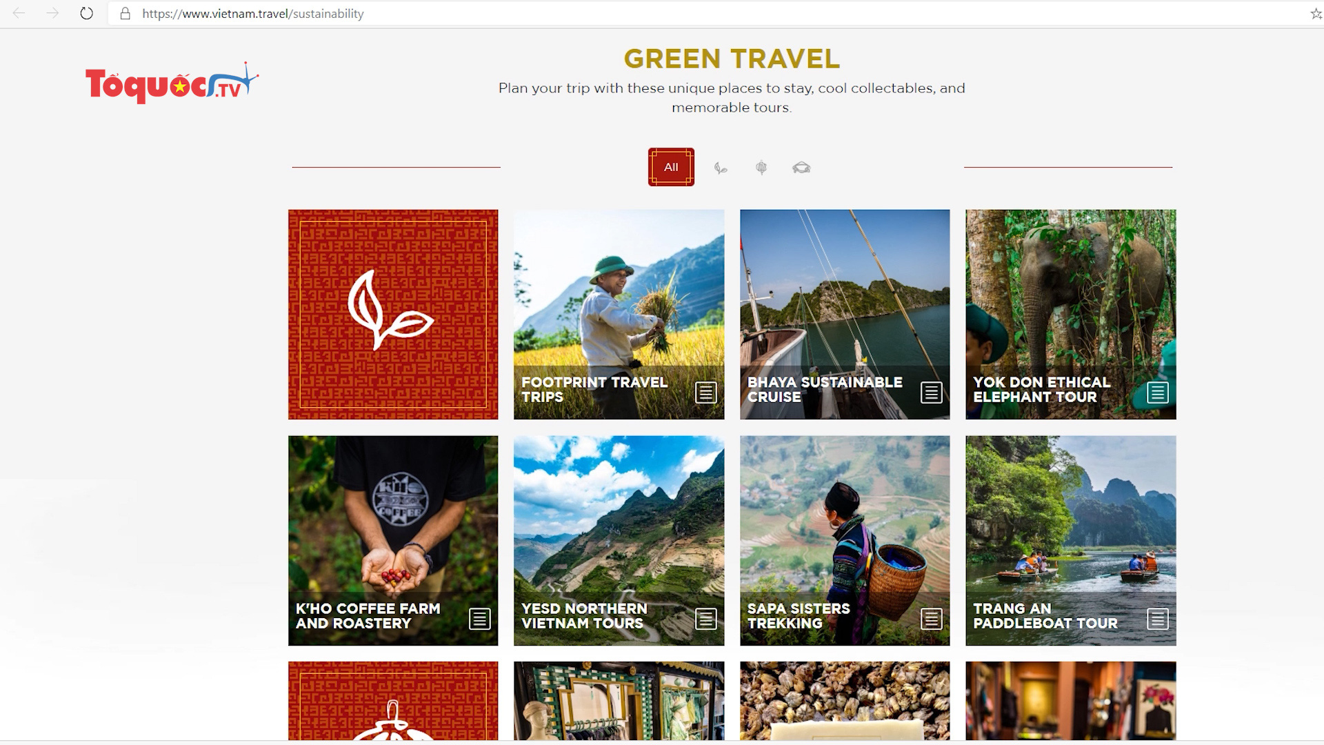Tổng cục Du lịch ra mắt trang “Green Travel” quảng bá du lịch bền vững tới khách quốc tế