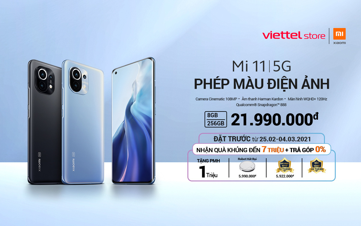 Viettel Store bất ngờ tung ưu đãi tới 7 triệu đồng khi đặt trước Mi 11 | 5G - Ảnh 1. Viettel Store bất ngờ tung ưu đãi tới 7 triệu đồng khi đặt trước Mi 11 | 5G - Ảnh 1.