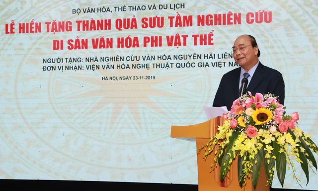 Thủ tướng Nguyễn Xuân Phúc: “Văn hóa chính là sự kết tụ, bồi lắng như thạch nhũ, hạt ngọc trai trải qua suốt chiều dài lịch sử dân tộc” - Ảnh 3.