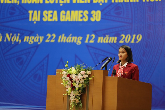 Thủ tướng gặp mặt, vinh danh VĐV, HLV đạt thành tích cao tại SEA Games 30 - Ảnh 10.