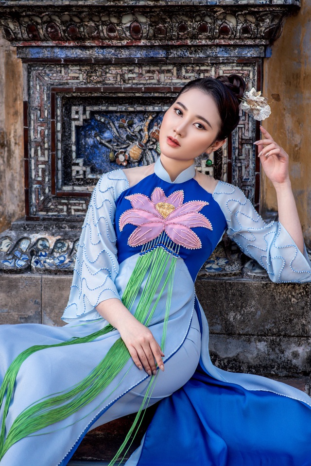 Mỹ nhân có mái tóc đẹp nhất Hoa hậu Việt Nam 2016 tái xuất với áo dài của Kenny Thái - Ảnh 6.