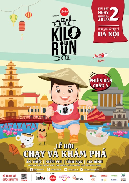 Lễ hội Kilorun cho phép du khách vừa chạy bộ vừa ăn thoả thích tại Hà Nội - Ảnh 1.