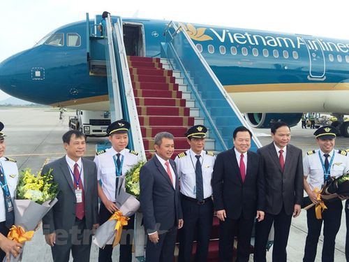  A321neo của Vietnam Airlines đã cập bến Nội Bài - Ảnh 1.