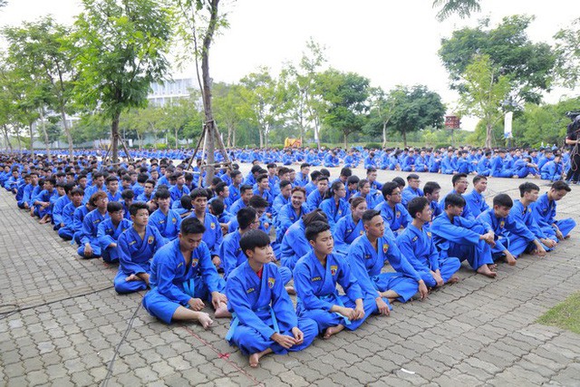Màn đồng diễn võ thuật 7.000 người tham gia xác lập kỷ lục Việt Nam - Ảnh 3.