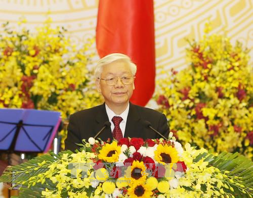 Tổng Bí thư, Chủ tịch nước Nguyễn Phú Trọng: Bóng đá Việt Nam gặt hái nhiều thành công trên đấu trường khu vực đã khơi dậy niềm tự hào và tinh thần đoàn kết dân tộc - Ảnh 1.