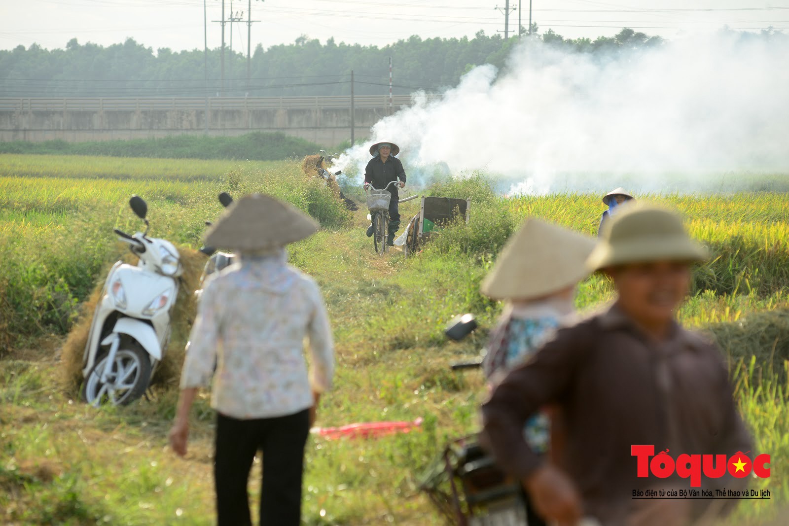 Nông dân ngoại thành vô tình khiến nội thành Hà Nội có một lớp sương mờ1