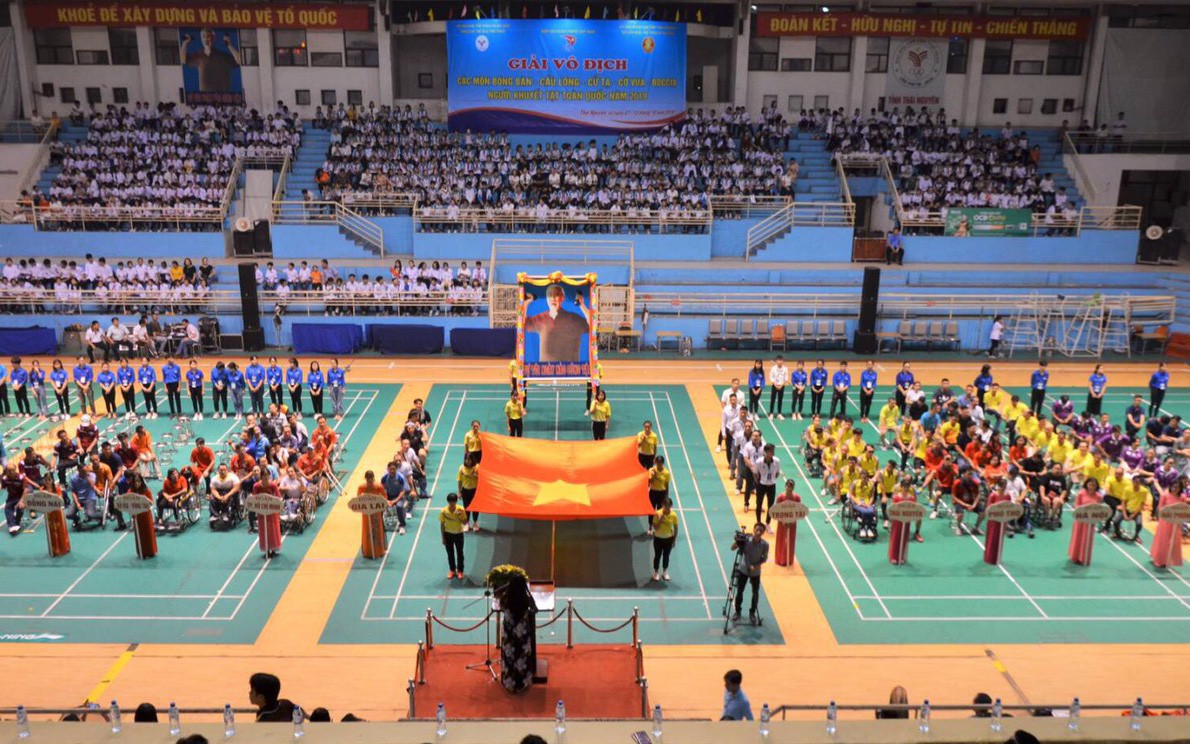 Khai mạc Giải vô địch các môn Bóng bàn, Cầu lông dành cho người khuyết tật toàn quốc năm 2019