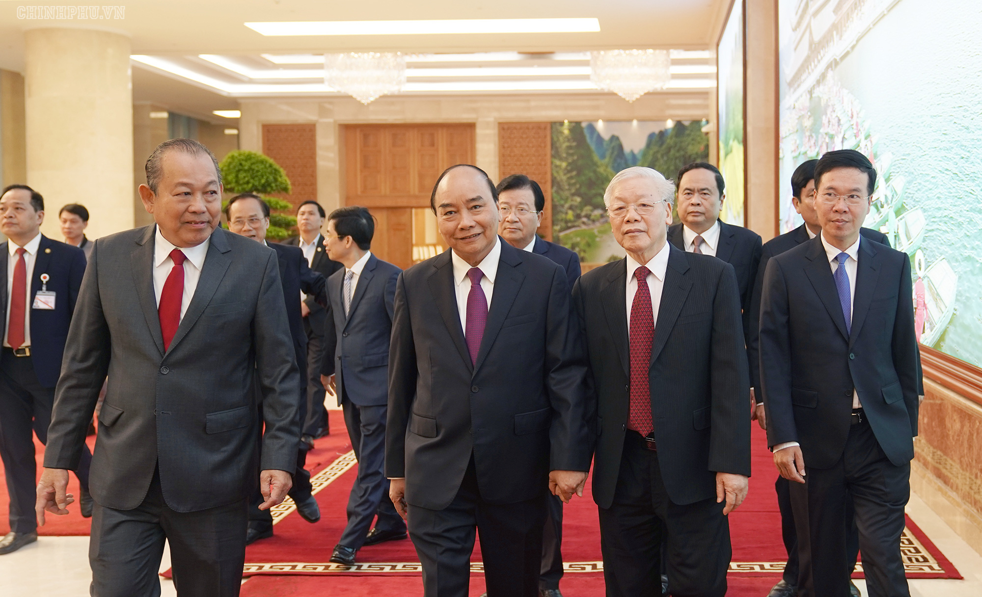 Tổng Bí thư, Chủ tịch nước Nguyễn Phú Trọng dự Hội nghị Chính phủ với các địa phương - Ảnh 1.