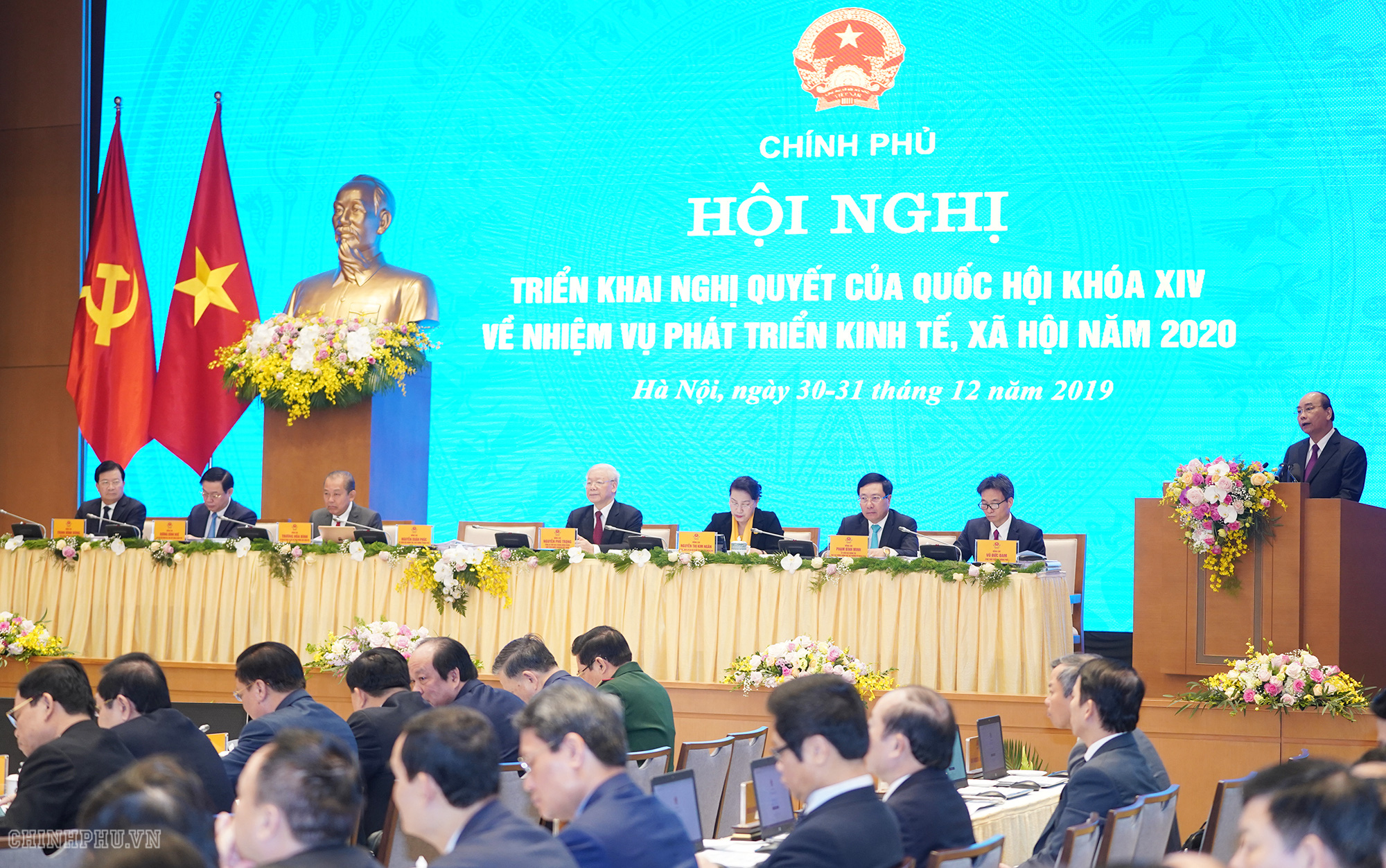 Tổng Bí thư, Chủ tịch nước Nguyễn Phú Trọng dự Hội nghị Chính phủ với các địa phương - Ảnh 6.