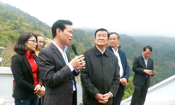 Nguyên Chủ tịch nước Trương Tấn Sang tri ân anh hùng, liệt sĩ tại Vị Xuyên - Ảnh 7.