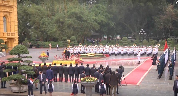 Lễ đón chính thức Chủ tịch Triều Tiên Kim Jong-un  - Ảnh 9.