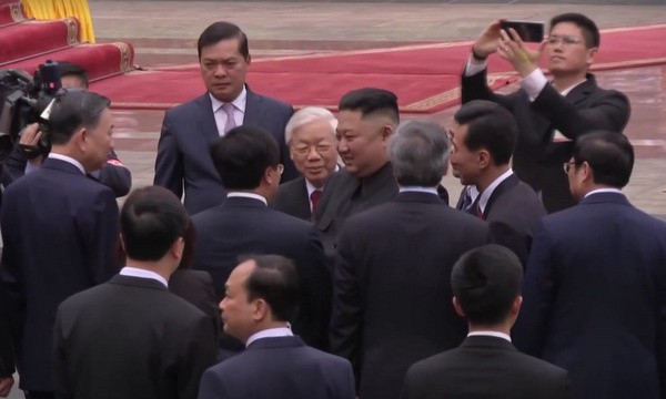 Lễ đón chính thức Chủ tịch Triều Tiên Kim Jong-un  - Ảnh 3.