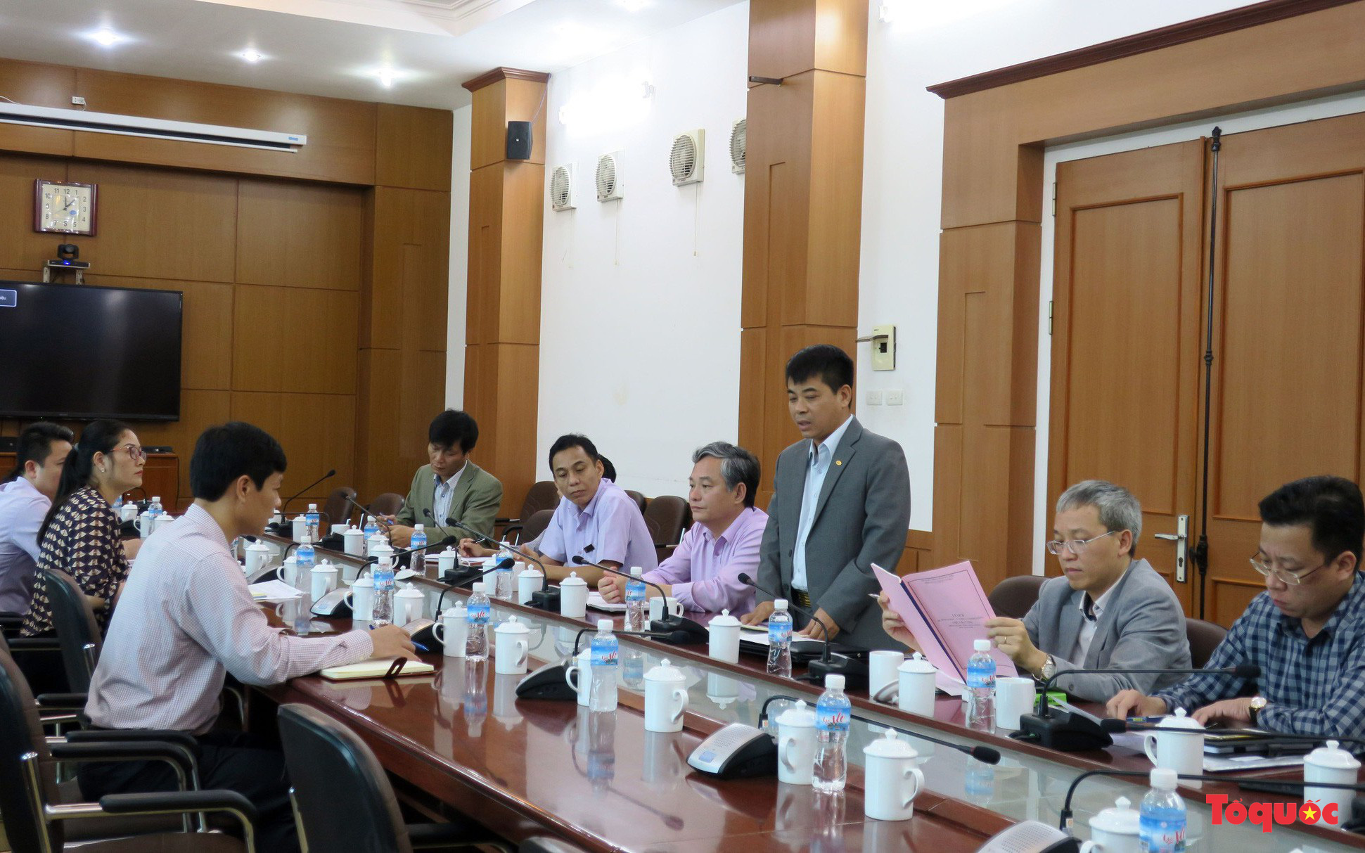 Đoàn công tác của Bộ VHTTDL làm việc với UBND TP Uông Bí về thông tin 