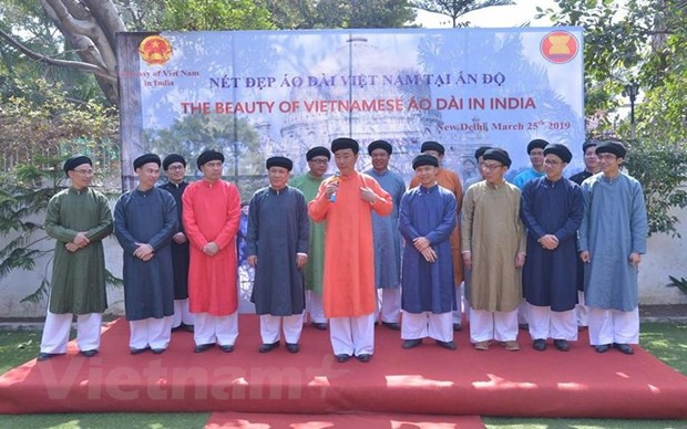Vẻ đẹp áo dài Việt Nam gây ấn tượng mạnh với bạn bè ASEAN và Ấn Độ - Ảnh 6.