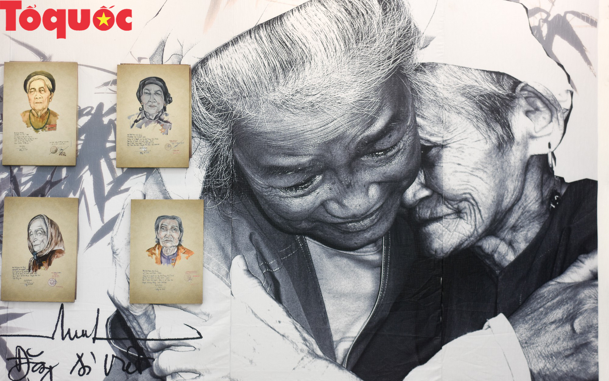 Ngắm chân dung 134 Mẹ Việt Nam anh hùng qua nét cọ thời gian