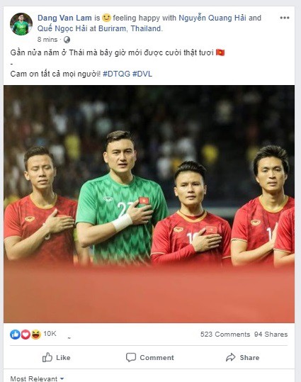Cầu thủ ăn mừng sau chiến thắng ĐT Thái Lan - Đặng Văn Lâm: Gần nửa năm ở Thái mà bây giờ mới được cười thật tươi - Ảnh 7.