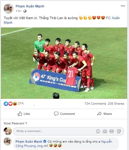 Cầu thủ ăn mừng sau chiến thắng ĐT Thái Lan - Đặng Văn Lâm: Gần nửa năm ở Thái mà bây giờ mới được cười thật tươi - Ảnh 9.