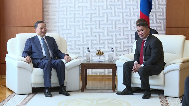 Bộ trưởng Tô Lâm thăm và làm việc tại Mông Cổ - Ảnh 1. Bộ trưởng Tô Lâm thăm và làm việc tại Mông Cổ - Ảnh 1.