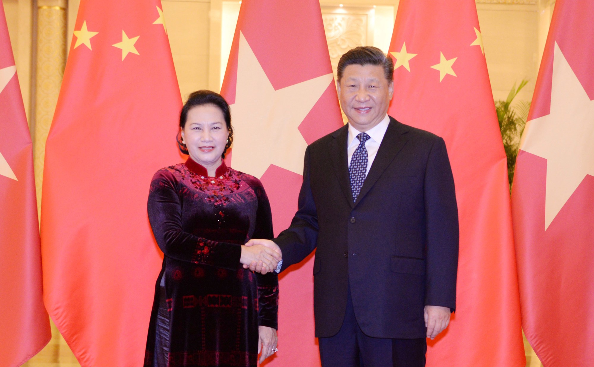 Chủ tịch Quốc hội hội kiến Tổng Bí thư, Chủ tịch Trung Quốc Tập Cận Bình - Ảnh 1.