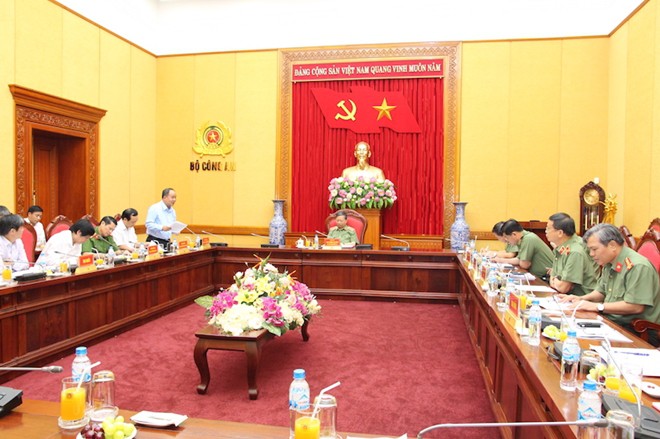Bộ trưởng Tô Lâm chủ trì cuộc họp bàn xây dựng Nhà hát Công an nhân dân - Ảnh 4.