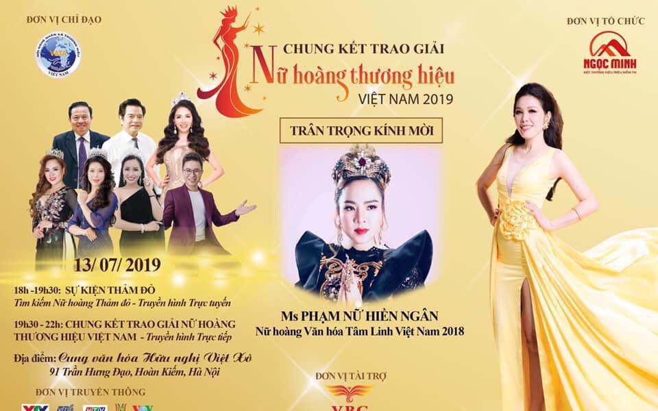 Hà Nội thanh tra việc tổ chức Chung kết và trao giải Nữ hoàng thương hiệu Việt Nam 2019