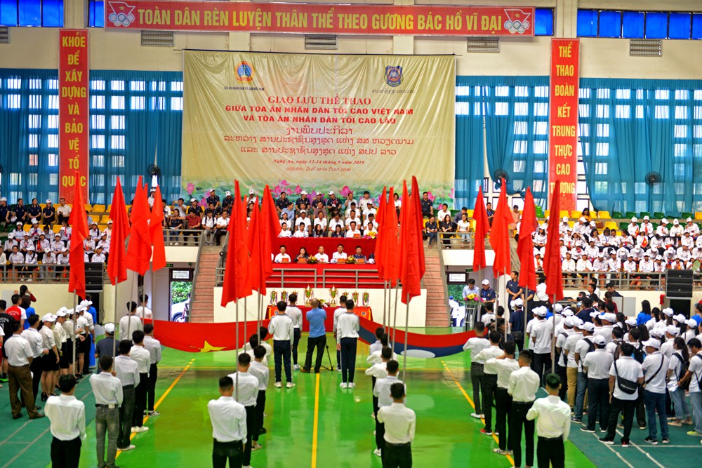 Khai mạc Giao lưu thể thao Tòa án hai nước Việt Nam – Lào - Ảnh 6.