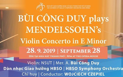 Hòa nhạc Bùi Công Duy và bản Concerto cho violin của Mendelssohn