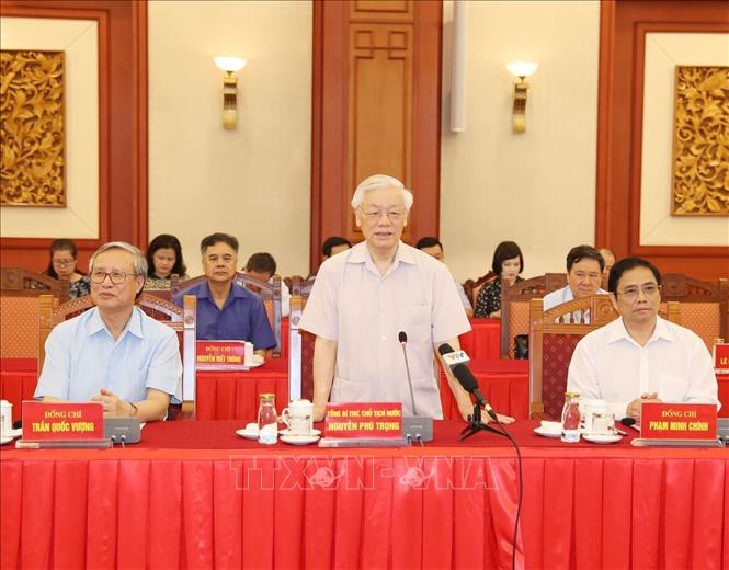 Nguyên lãnh đạo Đảng, Nhà nước góp ý vào dự thảo báo cáo trình Đại hội 13 - Ảnh 3.