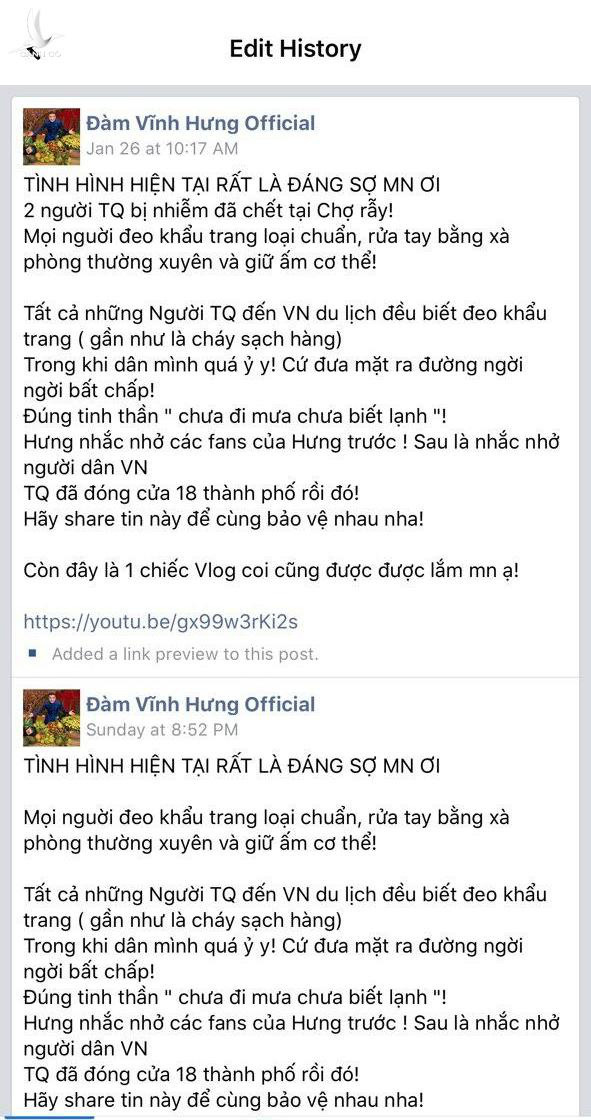 Ngô Thanh Vân, Đàm Vĩnh Hưng đưa thông tin sai lệch về virus corona - Ảnh 2.