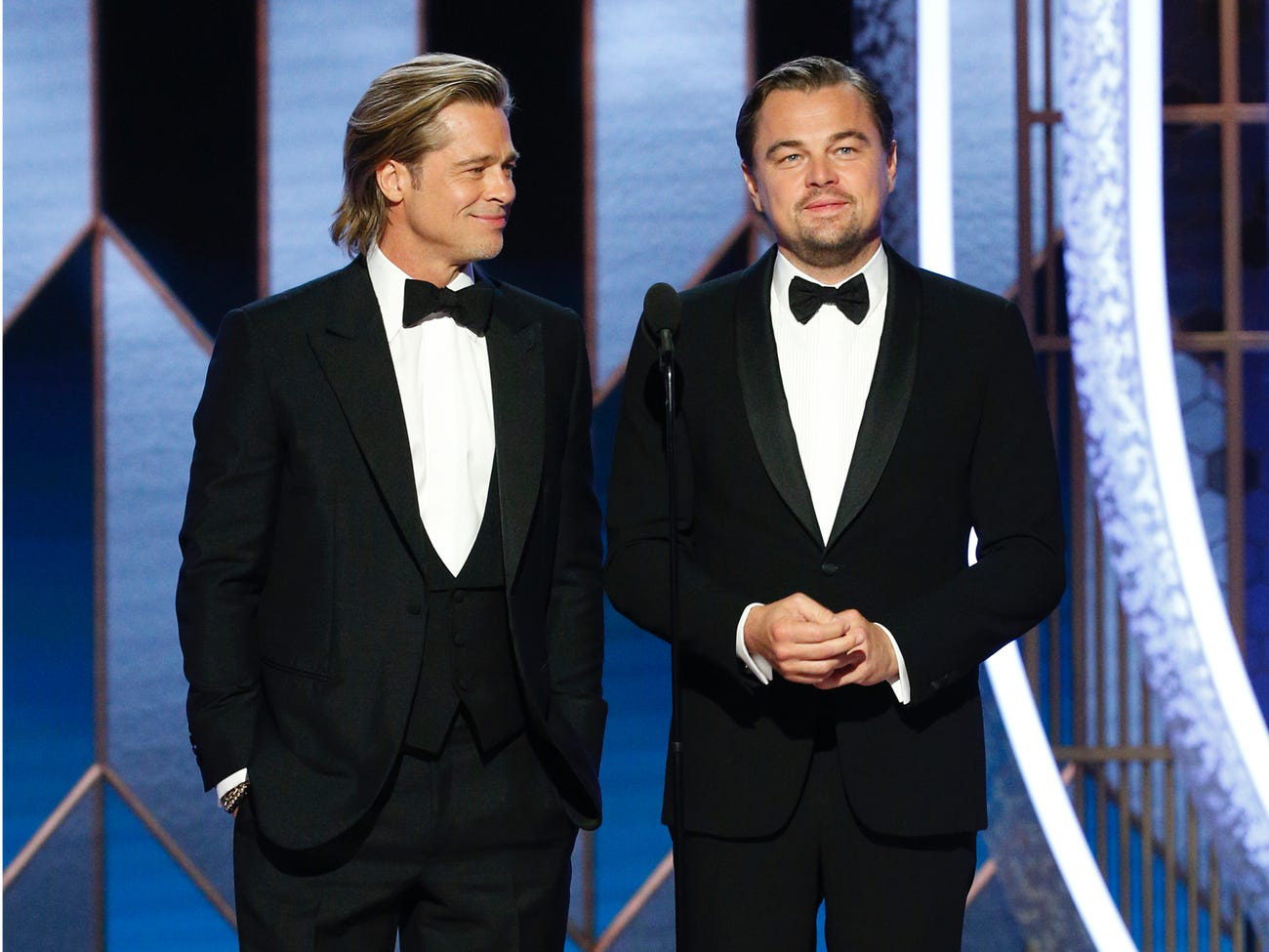 Dân mạng nổi sóng vì biệt danh lộ "gian tình" giữa Brad Pitt và Leonardo  DiCaprio ngay tại Quả cầu Vàng 2020