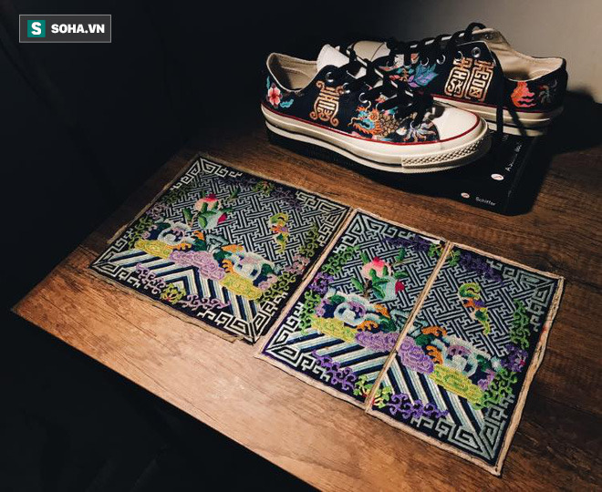 Mua giày Converse nổi tiếng của nước ngoài, vẽ thêm hoa văn Việt Nam, chàng trai bán giá 15 triệu đồng/đôi - Ảnh 7.