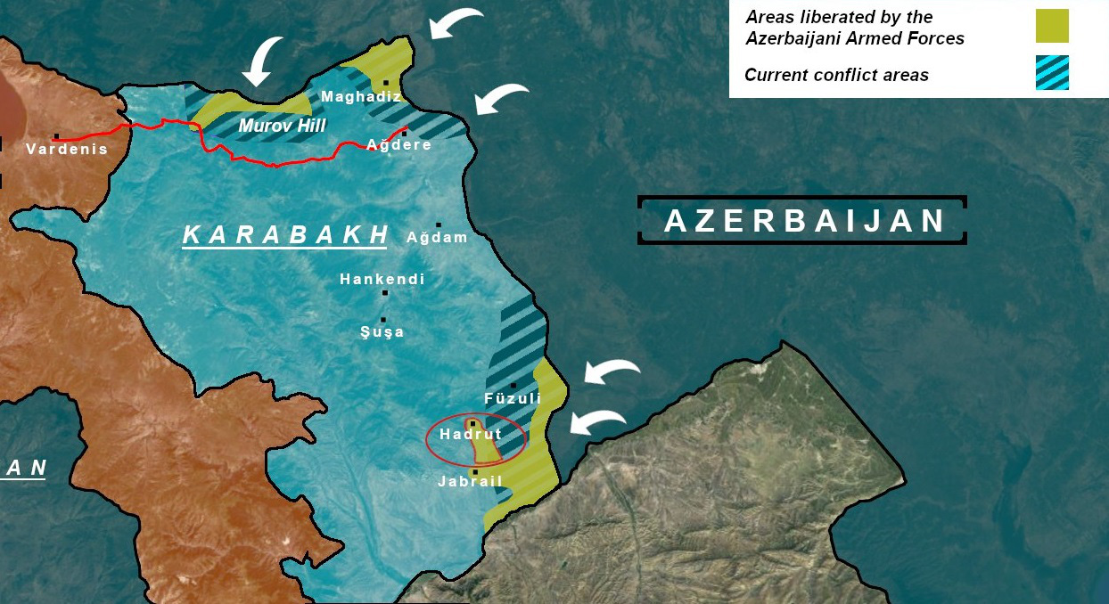 Tử chiến giành từng tấc đất ở Hadrut: Bước ngoặt trong xung đột Armenia - Azerbaijan? - Ảnh 1.
