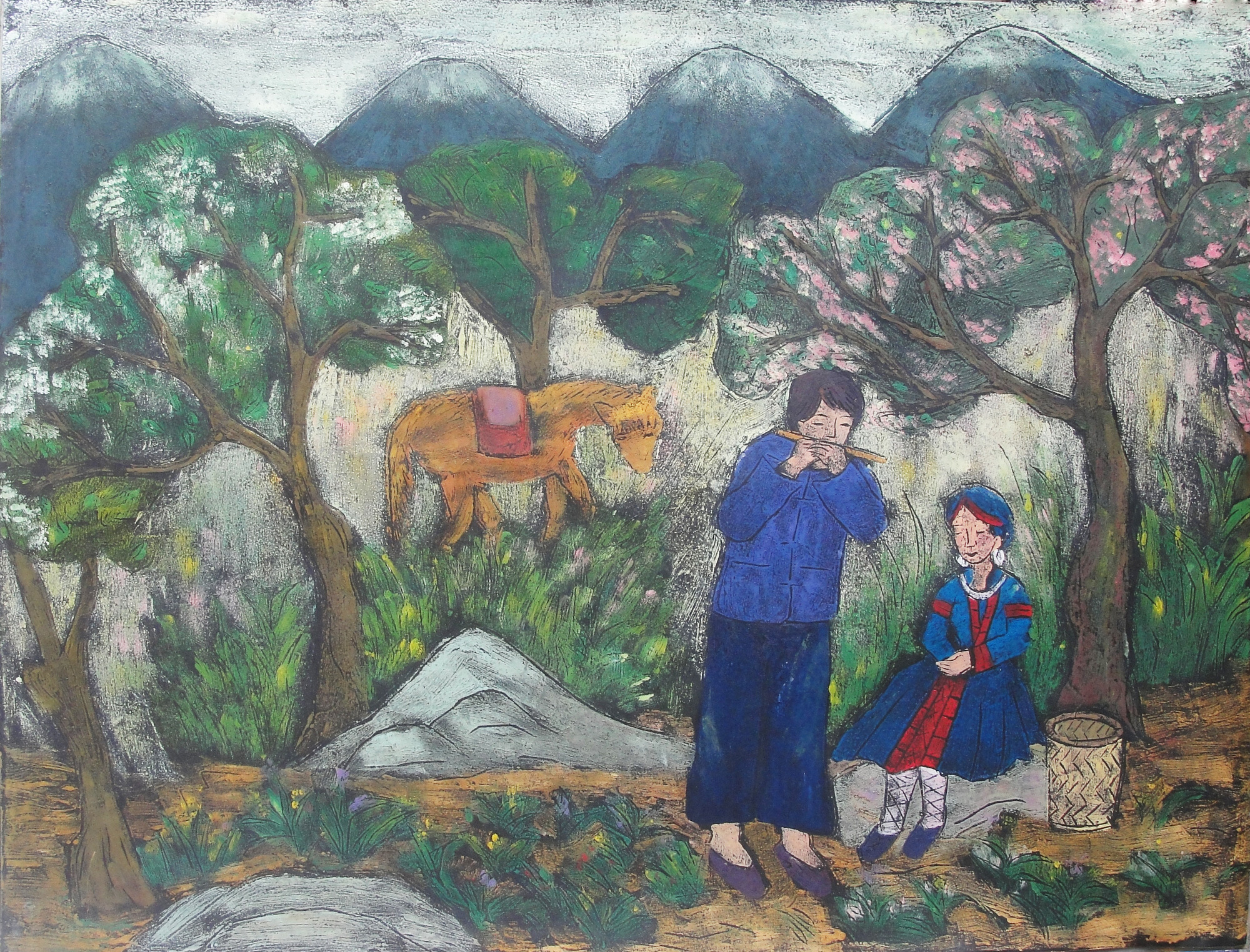 Giới thiệu gần 40 tác phẩm của nhóm họa sĩ Bảo tàng Mỹ thuật Việt Nam - Ảnh 6.
