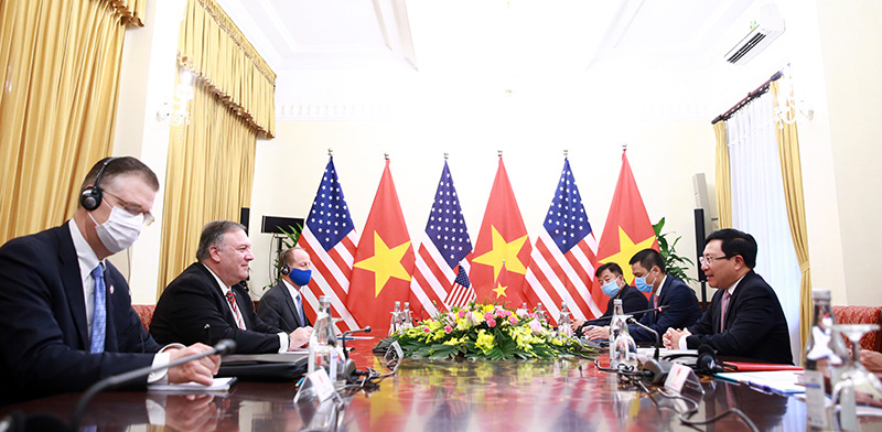 CHÙM ẢNH: Phó Thủ tướng, Bộ trưởng Bộ Ngoại giao Phạm Bình Minh đón, hội đàm Ngoại trưởng Hoa Kỳ - Ảnh 4.