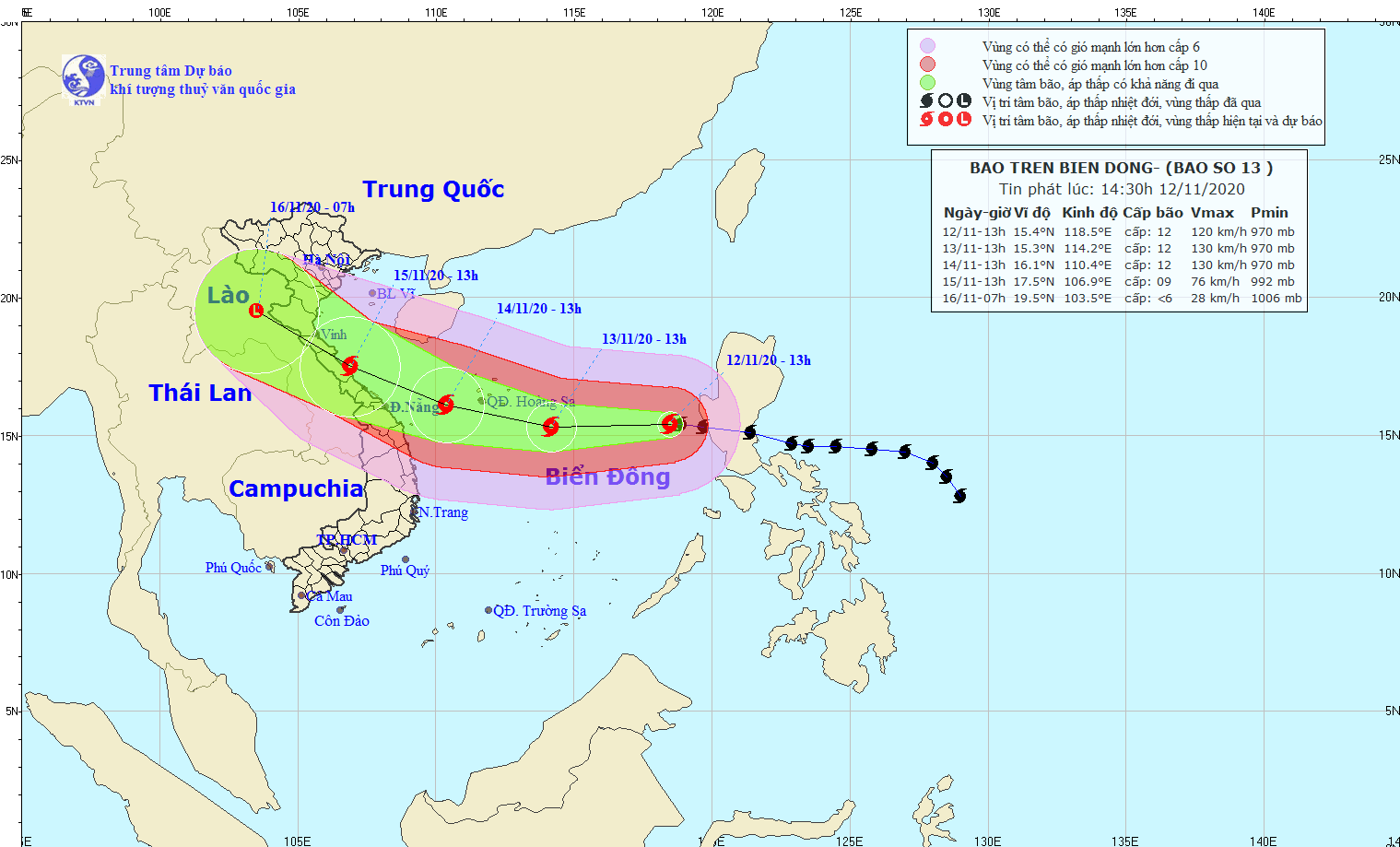 Ứng phó với bão Vamco, Đà Nẵng và Quảng Nam phát công điện khẩn - Ảnh 1.