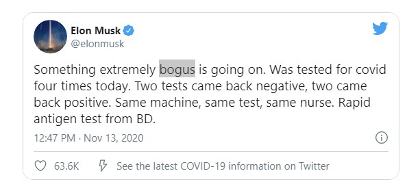 Elon Musk 2 lần test nhanh dương tính với Covid-19 - Ảnh 1.
