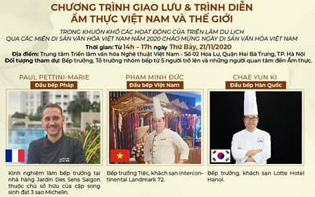Chương trình Giao lưu & trình diễn ẩm thực Việt Nam và thế giới - Ảnh 1.