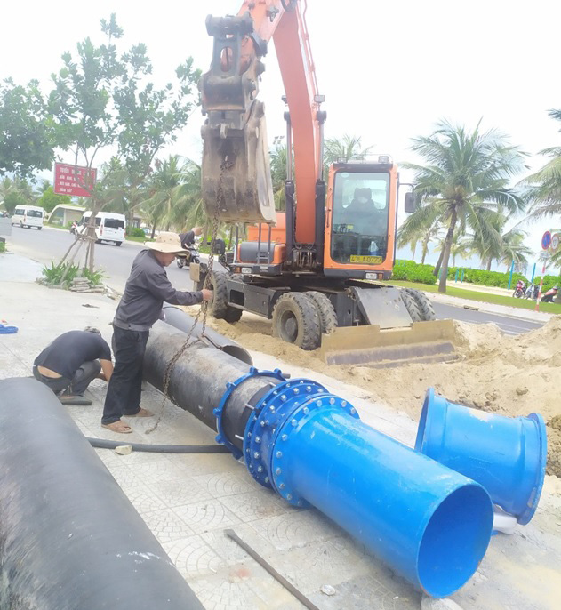 Đà Nẵng triển khai thi công các tuyến ống cấp nước lớn trên địa bàn - Ảnh 1.