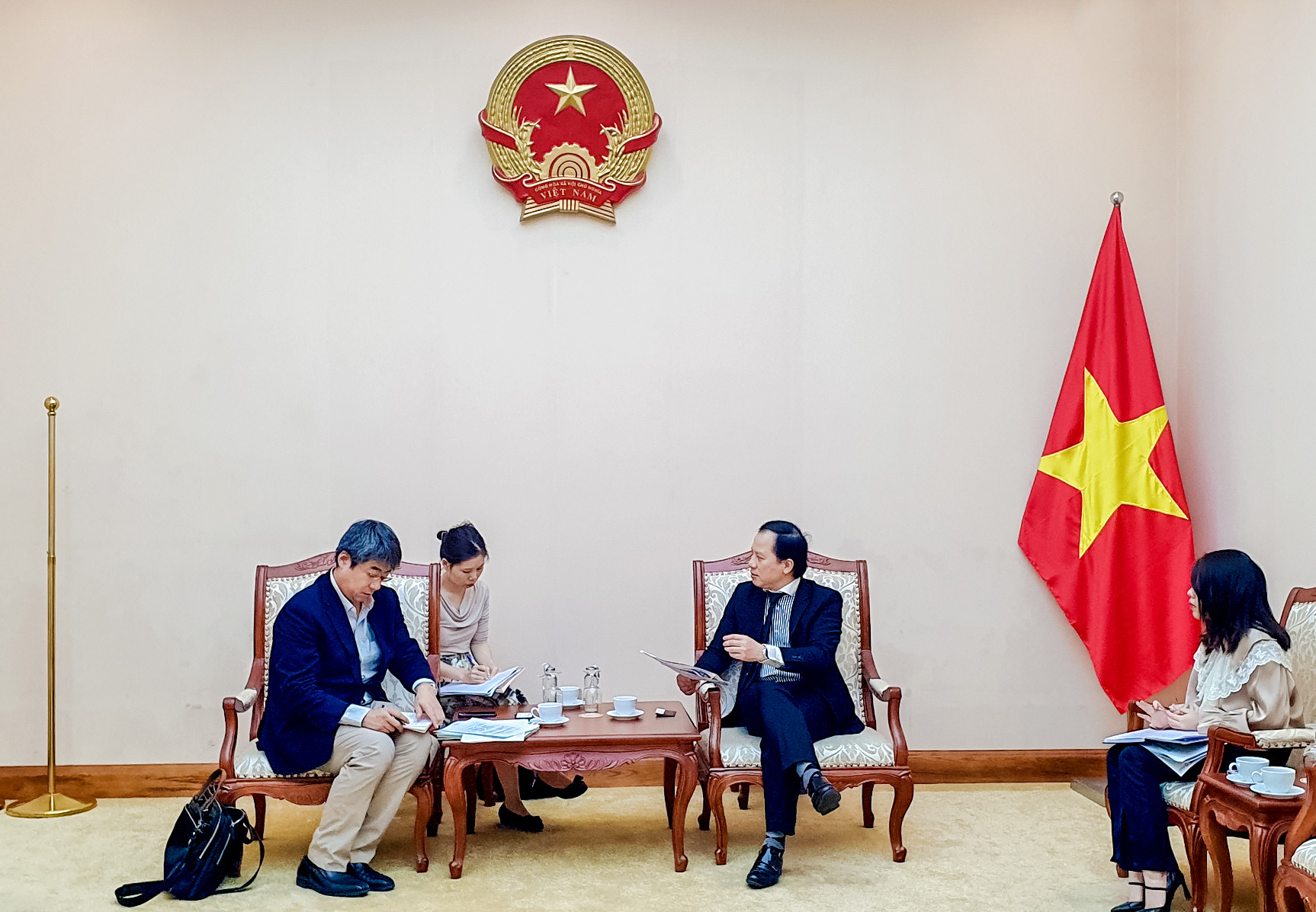 Phó Cục trưởng Trần Nhất Hoàng tiếp ông TSUCHIYA Takehiro, Tham tán Đại sứ quán Nhật Bản tại Việt Nam - Ảnh 1. Phó Cục trưởng Trần Nhất Hoàng tiếp ông TSUCHIYA Takehiro, Tham tán Đại sứ quán Nhật Bản tại Việt Nam - Ảnh 1.