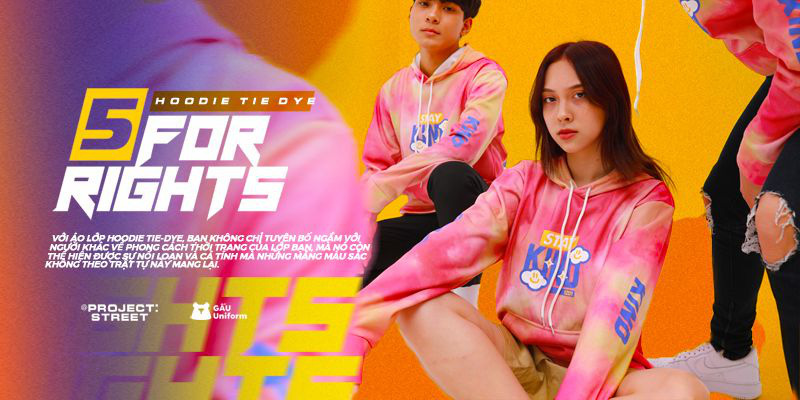 GẤU Uniform: Sáng tạo không giới hạn cùng áo lớp Hoodie Tie Dye - Ảnh 1.