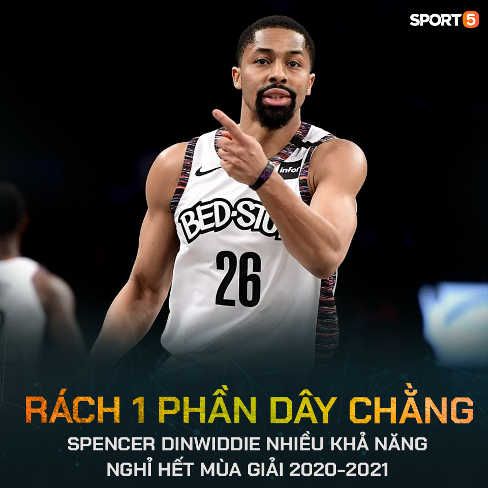 Rách dây chằng đầu gối, sao Brooklyn Nets nghỉ phần còn lại của mùa giải - Ảnh 1.