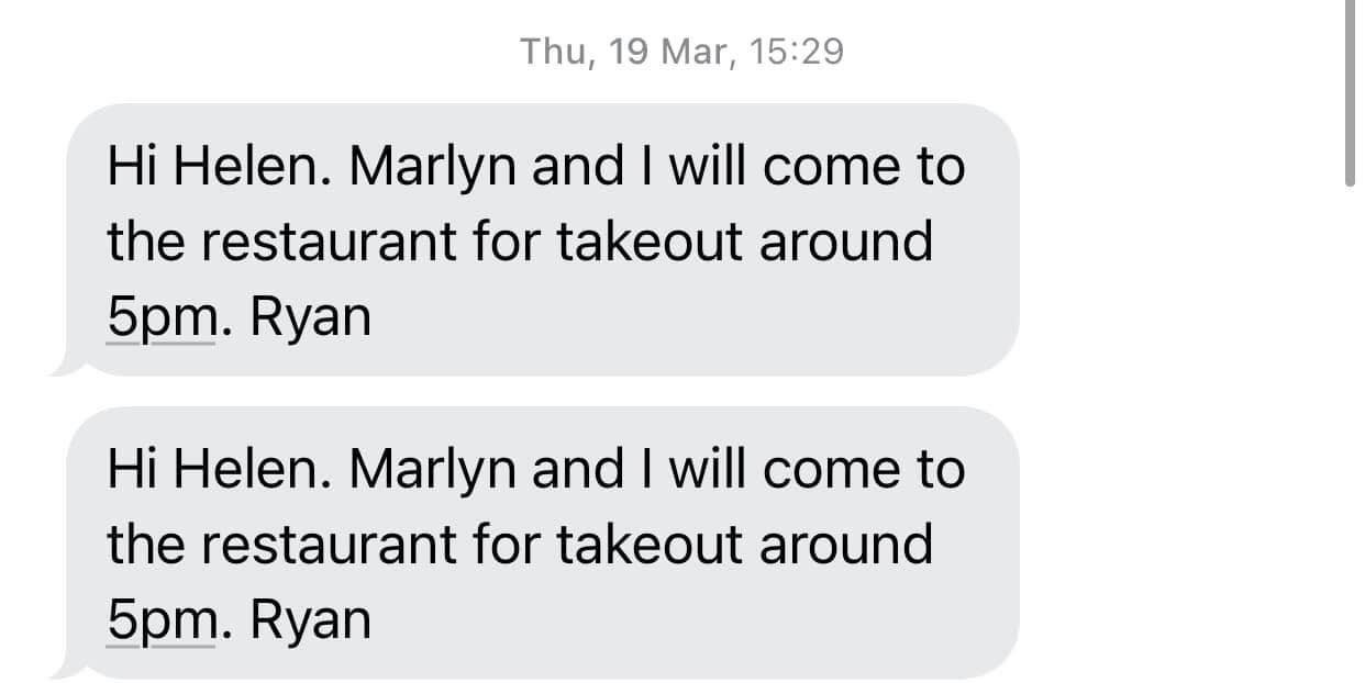 Nhà hàng tạm nghỉ vì COVID-19, 2 vị khách liên tục hỏi thăm nữ du học sinh Việt, tin nhắn cuối khiến cô bật khóc - Ảnh 4.