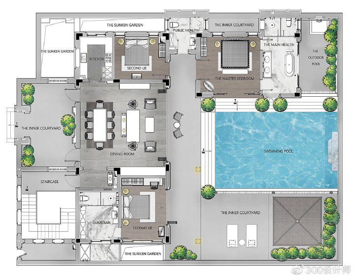 Vẻ đẹp độc đáo trong biệt thự gần biển có khu vườn rộng 1200m2 - Ảnh 3. Vẻ đẹp độc đáo trong biệt thự gần biển có khu vườn rộng 1200m2 - Ảnh 3.
