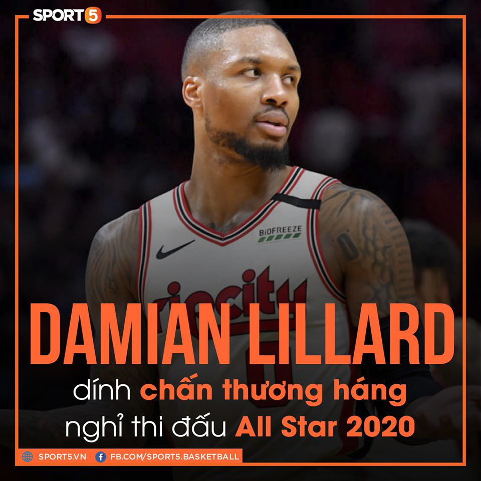 Chia tay All-Star vì chấn thương, Damian Lillard tiến cử người thay thế tại All-Star 2020 - Ảnh 1.