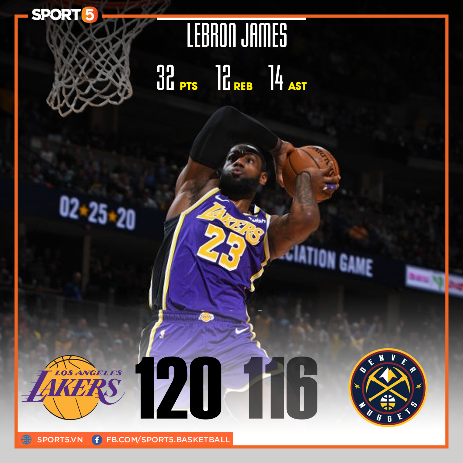 Tỏa sáng trong hiệp phụ, LeBron James và Anthony Davis đem về chiến thắng nghẹt thở cho Los Angeles Lakers trước Denver Nuggets - Ảnh 1.