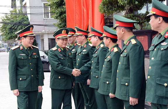 Đại tướng Ngô Xuân Lịch thăm và làm việc tại Cục Quân y - Ảnh 1.