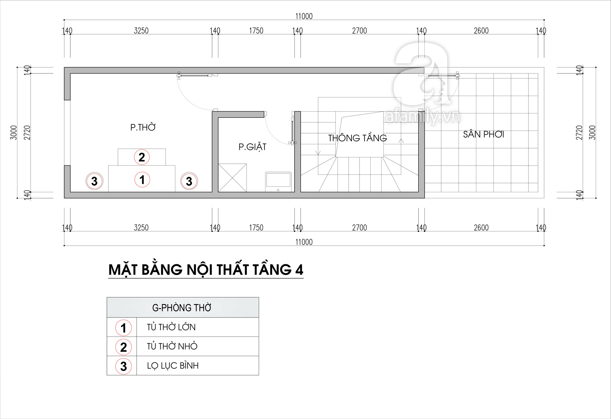Tư vấn thiết kế nhà ở gia đình có đông thành viên với diện tích (3x10m), chi phí khoảng 670 triệu đồng - Ảnh 5. Tư vấn thiết kế nhà ở gia đình có đông thành viên với diện tích (3x10m), chi phí khoảng 670 triệu đồng - Ảnh 5.
