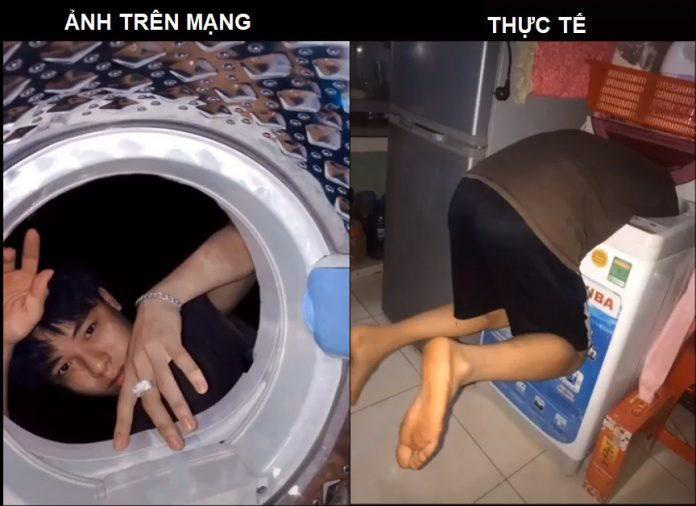 Dân mạng thi nhau bắt trend những pose hình đầu năm 2020 &quot;chất phát ngất&quot; với lồng máy giặt, nồi cơm điện cho đến... giấy bạc - Ảnh 10.